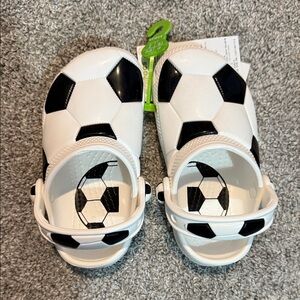 NEW Crocs Toddler Soccer Ball Clogs - size 9